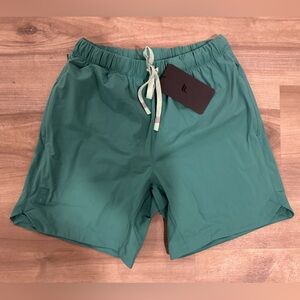 NWT Men 7in Fabletics Green Shorts Size S, New